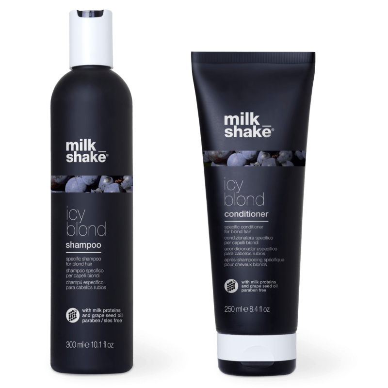 MILK SHAKE - ICY BLOND SHAMPOO and BALSAMO (300ml) Shampoo and Balsam for blonde hair