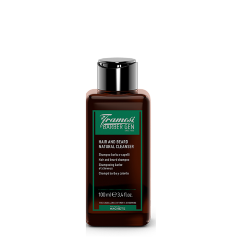 FRAMESI - BARBER GEN - HAIR AND BEARD NATURAL CLEANSER (100ml) Shampoo beard and hair