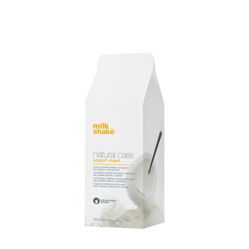 MILK SHAKE - NATURAL CARE - YOGURT MASK (12x15g) Maschera per capelli naturali o colorati