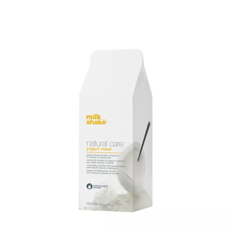 MILK SHAKE - NATURAL CARE - YOGURT MASK (12x15g) Maschera capelli colorati