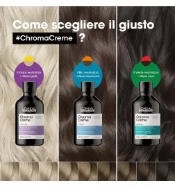 L'OREAL PROFESSIONNEL - CHROMA CREME BLUE DYES (300ml) Shampoo anti riflesso