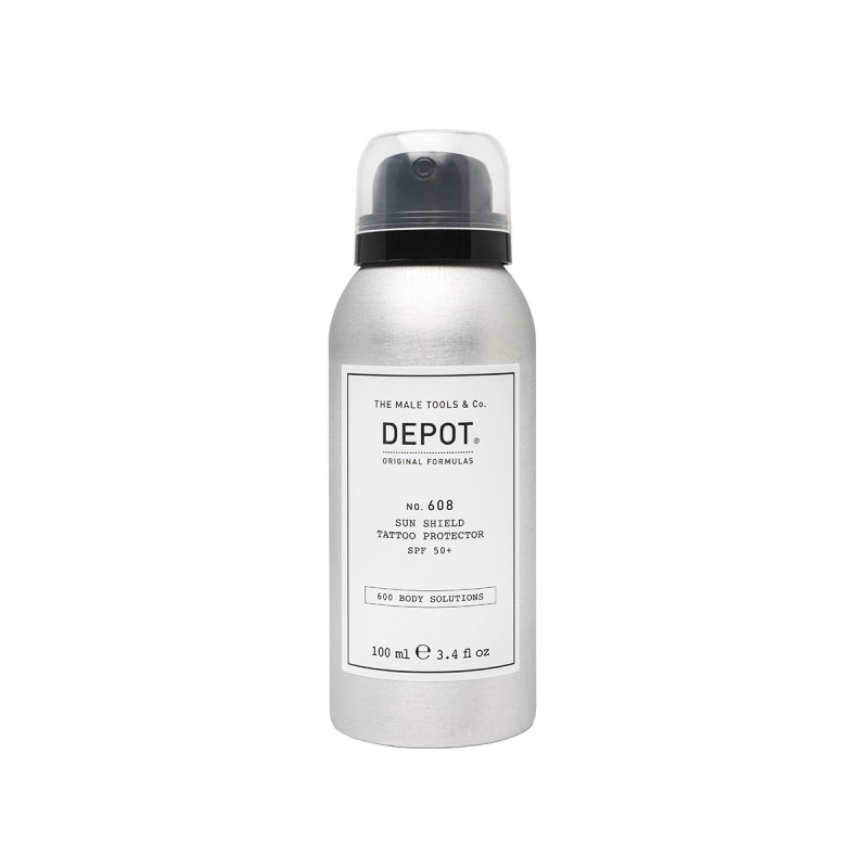 DEPOT - N.608 SUN SHIELD TATTOO PROTECTOR SPF 50+ (100ml) Solar spray DEPOT - N.608 SUN SHIELD TATTOO PROTECTOR SPF 50+ (100ml) Solar spray