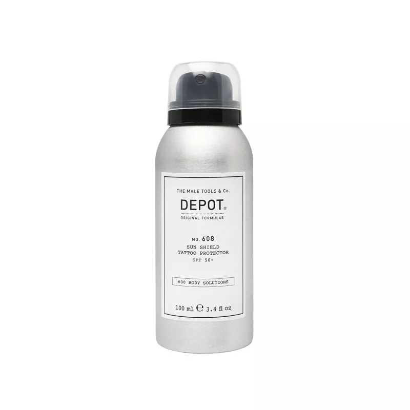 DEPOT - N.608 SUN SHIELD TATTOO PROTECTOR SPF 50+ (100ml) Solar spray DEPOT - N.608 SUN SHIELD TATTOO PROTECTOR SPF 50+ (100ml) Solar spray