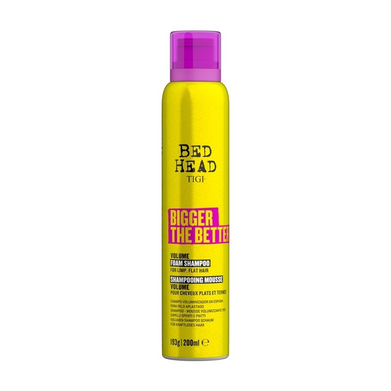 TIGI - BED HEAD BIGGER THE BETTER VOLUME FOAM SHAMPOO (200ml)