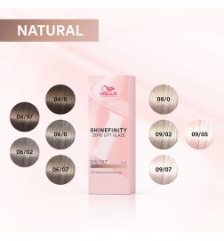 WELLA SHINEFINITY DEEP WALNUT 06/07 White Dark Natural Sabbia (60ml) Demi-Permanent Color