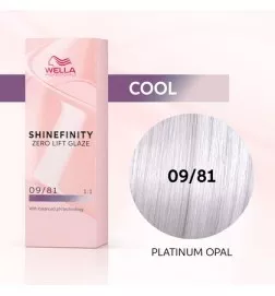 WELLA SHINEFINITY PLATINUM OPAL 09/81 Biondo Chiarissimo Perla Cenere (60ml) Colore demi-permanente