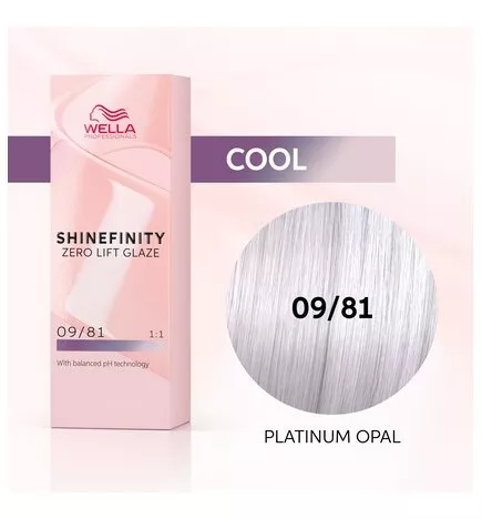 WELLA SHINEFINITY PLATINUM OPAL 09/81 Biondo Chiarissimo Perla Cenere (60ml) Colore demi-permanente