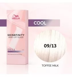 WELLA SHINEFINITY TOFFEE MILK 09/13 Biondo Chiarissimo Cenere Dorato (60ml) Colore demi-permanente
