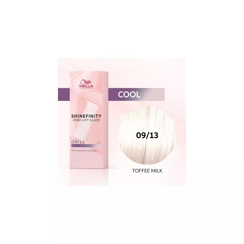 WELLA SHINEFINITY TOFFEE MILK 09/13 Biondo Chiarissimo Cenere Dorato (60ml) Colore demi-permanente WELLA SHINEFINITY TOFFEE MILK 09/13 Biondo Chiarissimo Cenere Dorato (60ml) Colore demi-permanente