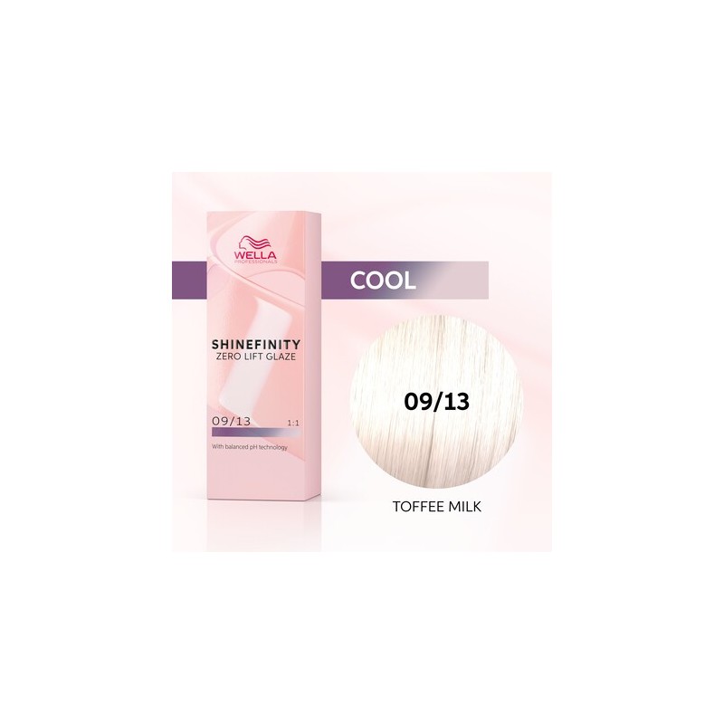 WELLA SHINEFINITY TOFFEE MILK 09/13 Yellow Clearly Golden Cinder (60ml) Demi-Permanent Color