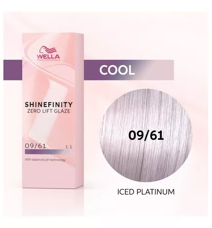WELLA SHINEFINITY ICED PLATINUM 09/61 White White Cinderella (60ml) Color demi-permanent