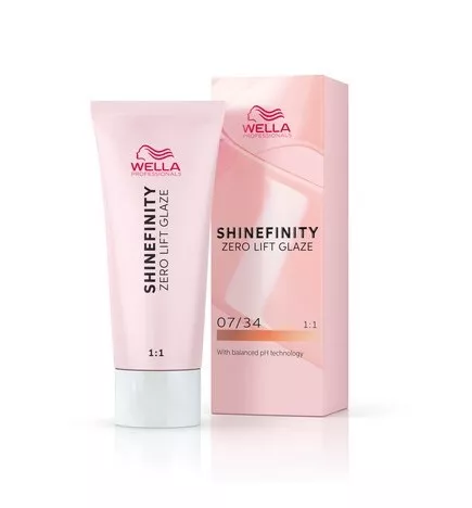 WELLA SHINEFINITY Paprika Spice 07/34 Biondo Medio Dorato Rame (60ml) Colore demi-permanente