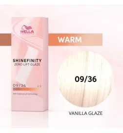 WELLA SHINEFINITY Vanilla Glaze 09/36 Biondo Chiarissimo Dorato Violetto (60ml) Colore demi-permanente