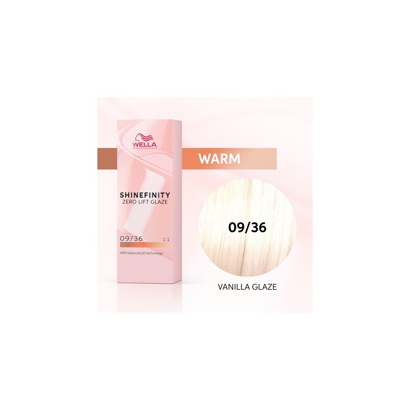 WELLA SHINEFINITY Vanilla Glaze 09/36 Blonde Chiarissimo Dorado Violetto (60ml) Semi-permanent color