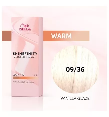 WELLA SHINEFINITY Vanilla Glaze 09/36 Biondo Chiarissimo Dorato Violetto (60ml) Colore demi-permanente