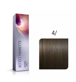 WELLA - ILLUMINA COLOR 4 | Castano Medio Puro (60ml) Colore Permanente