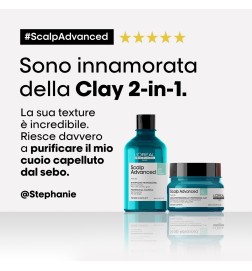 L'OREAL PROFESSIONNEL - SCALP ADVANCED - ARGILE 2-In-1 Deep Purifier Clay (250ml) Shampoo and mask 2 in 1 purifying