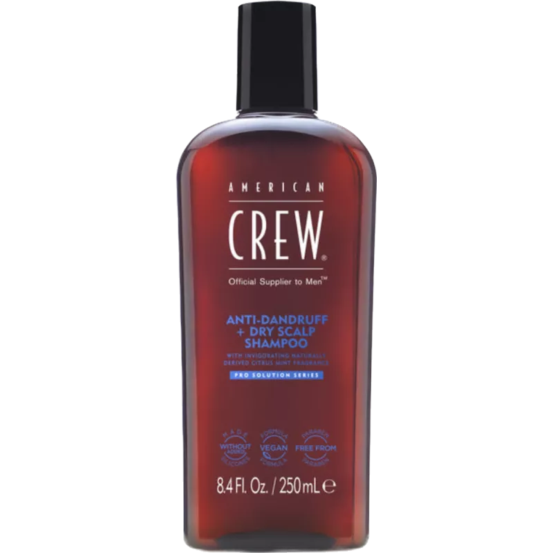 AMERICAN CREW - ANTI-DANDRUFF + DRY SCALP SHAMPOO (250ml) Shampoo anti forfora + cuoio capelluto secco AMERICAN CREW - ANTI-DANDRUFF + DRY SCALP SHAMPOO (250ml) Shampoo anti forfora + cuoio capelluto secco