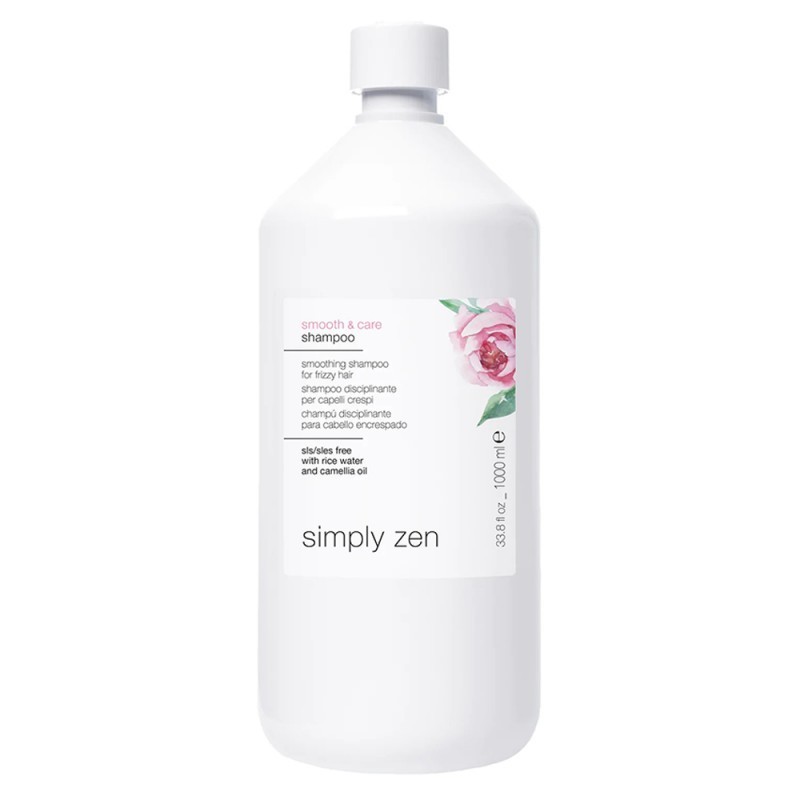 SIMPLY ZEN - SMOOTH & CARE SHAMPOO (1000ml) Disciplinary shampoo