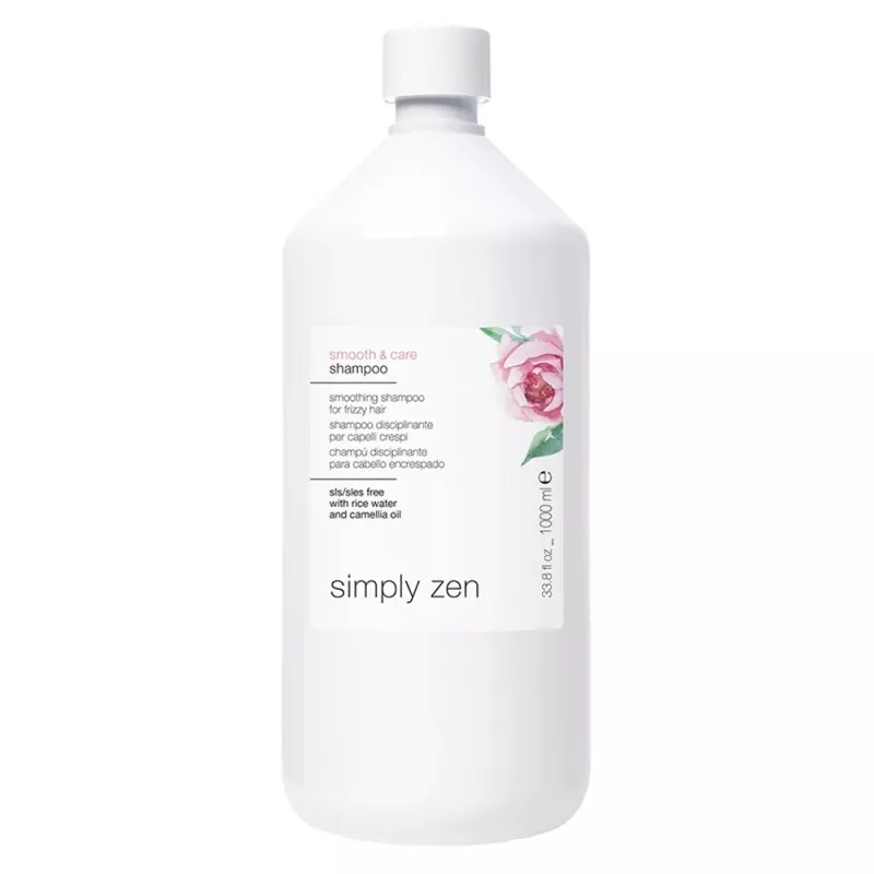 SIMPLY ZEN - SMOOTH & CARE SHAMPOO (1000ml) Disciplinary shampoo SIMPLY ZEN - SMOOTH & CARE SHAMPOO (1000ml) Disciplinary shampoo