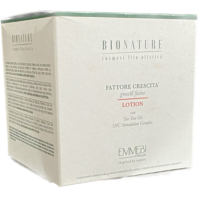 EMMEBI ITALY - BIONATURE LOTION GROWTH FACTOR (12x4ml) Anti-fall Lotion EMMEBI ITALY - BIONATURE LOTION GROWTH FACTOR (12x4ml) Anti-fall Lotion