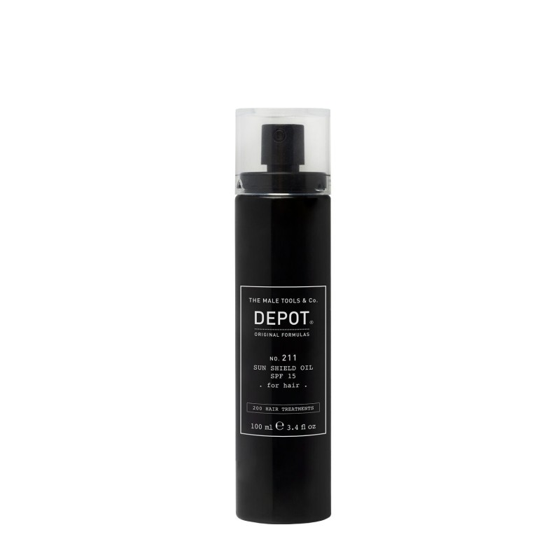 DEPOT - N.211 SUN SHIELD OIL SPF 15 FOR HAIR (100ml) Solar oil for hair