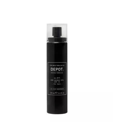 DEPOT - N.211 SUN SHIELD OIL SPF 15 FOR HAIR (100ml) Olio solare per capelli