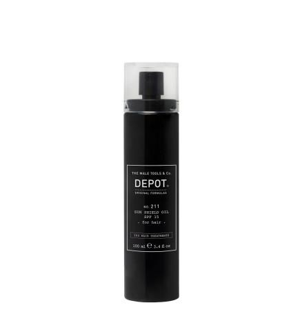 DEPOT - N.211 SUN SHIELD OIL SPF 15 FOR HAIR (100ml) Olio solare per capelli
