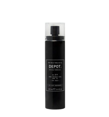 DEPOT - N.211 SUN SHIELD OIL SPF 15 FOR HAIR (100ml) Olio solare per capelli