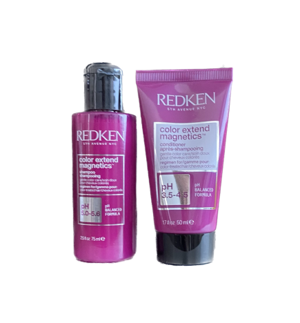 REDKEN - COLOR EXTEND MAGNETICS SET TRAVEL SHAMPOO E BALSAMO - Ideale per capelli colorati