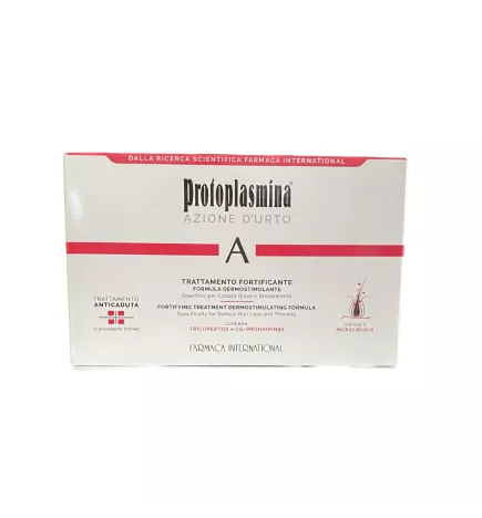 PROTOPLASMINA - AZIONE D'URTO TRATTAMENTO FORTIFICANTE ANTICADUTA (6x8ml) Trattamento anti caduta