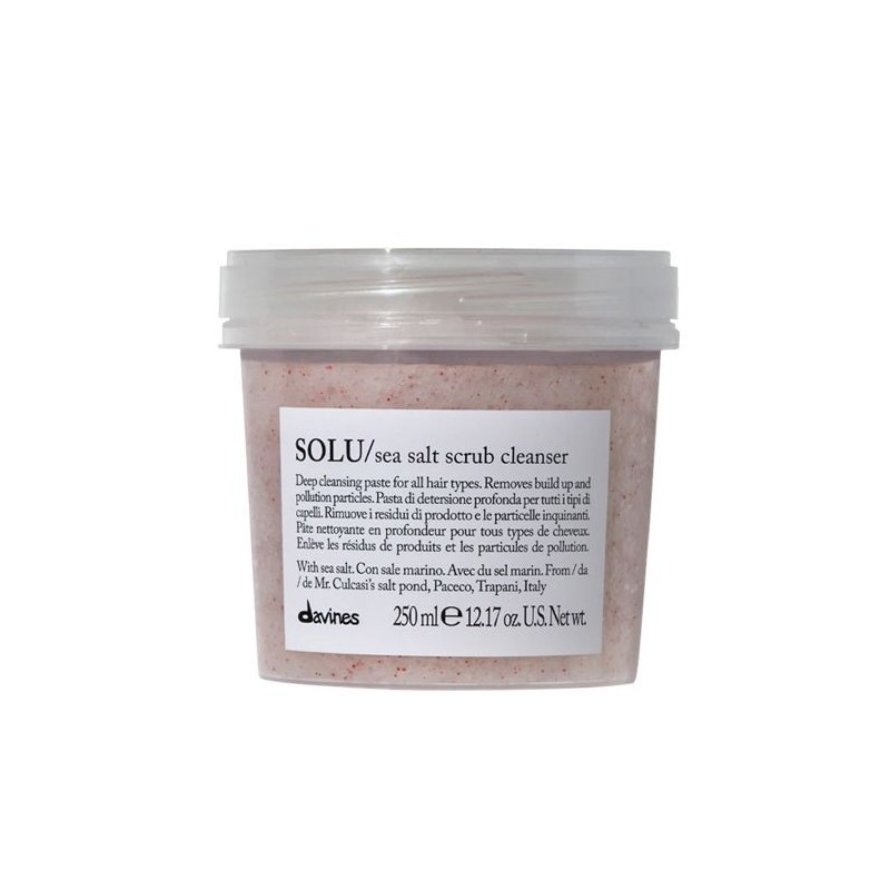 DAVINES - ESSENTIAL HAIR CARE - SOLU SEA SALT SCRUB CLEANSER (250ml) Shampoo scrub