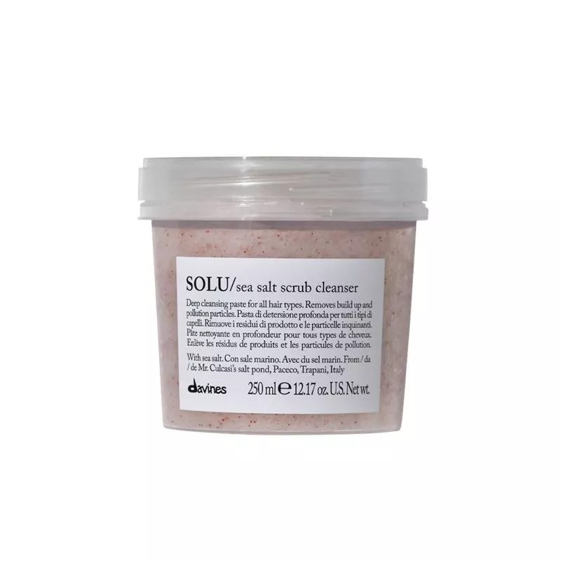 DAVINES - ESSENTIAL HAIR CARE - SOLU SEA SALT SCRUB CLEANSER (250ml) Shampoo scrub