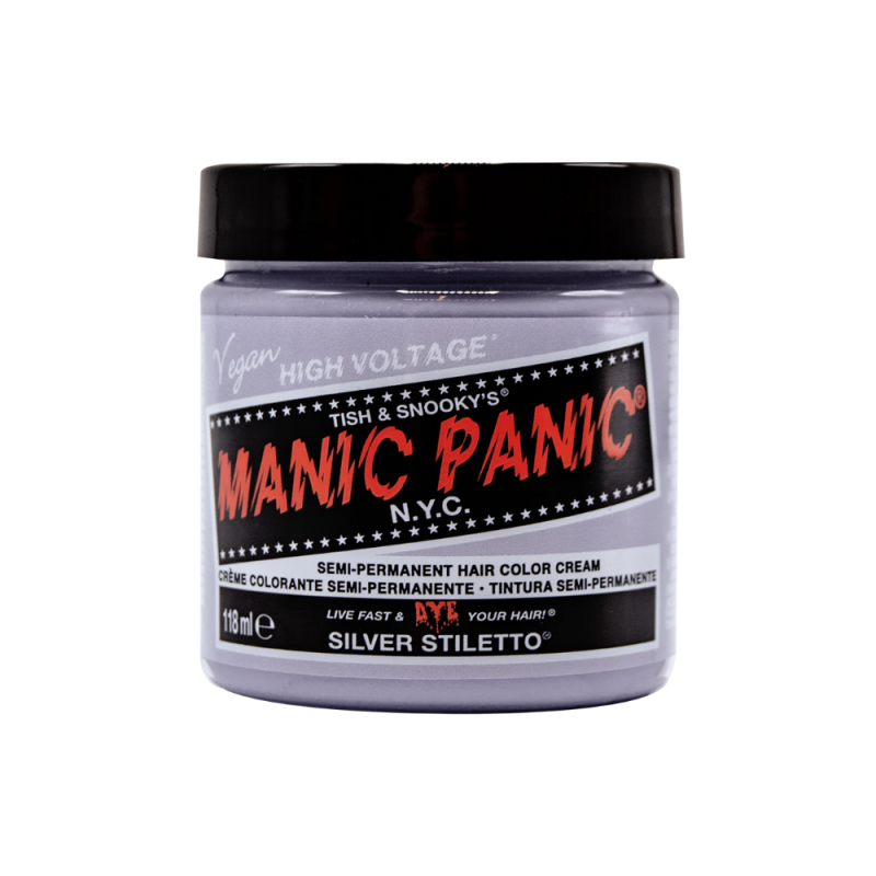 MANIC PANIC - SILVER STILETTO CLASSIC HIGH VOLTAGE (118ml) Direct color MANIC PANIC - SILVER STILETTO CLASSIC HIGH VOLTAGE (118ml) Direct color