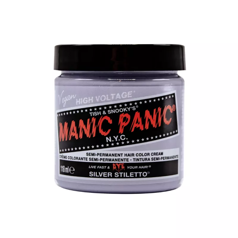MANIC PANIC - SILVER STILETTO CLASSIC HIGH VOLTAGE (118ml) Direct color MANIC PANIC - SILVER STILETTO CLASSIC HIGH VOLTAGE (118ml) Direct color