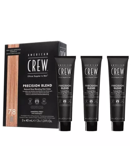 AMERICAN CREW - PRECISION BLEND - LIGHT 7/8 (3x40ml) Colorazione per barba e capelli