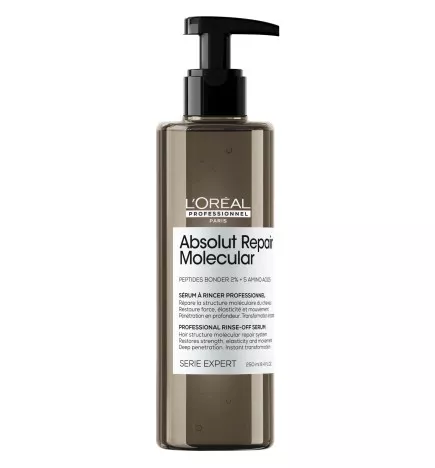 L'OREAL - ABSOLUT REPAIR MOLECULAR SERUM (250ml) CONDITIONER LIQUIDO PER CAPELLI DANNEGGIATI O MOLTO DANNEGGIATI