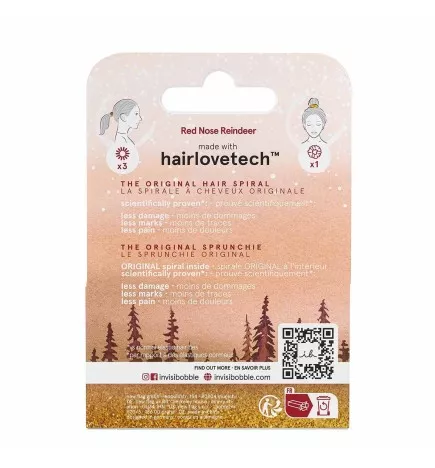 INVISIBBBLE - SET HOLIDAYS RED NOSE REINDEER (Pack of 4)