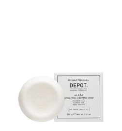 DEPOT - No. 412 HYDRATING SHAVING SOAP REFILL (100g) Solid beard soap