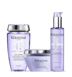 KÉRASTASE - BLOND ABSOLU KIT - Bain Lumiere 250ml + Masque 200ml + Cicaplasme (150ml)