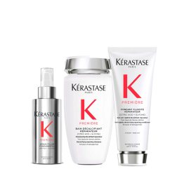KÉRASTASE - PREMIERE TRIO RIPARATORE - Filler 90ml - Bain 250ml - Fondant Fluidité 250ml