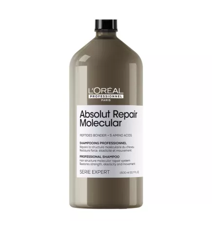 L'OREAL - ABSOLUT REPAIR MOLECULAR SHAMPOO (1500ml) Shampoo for damaged hair