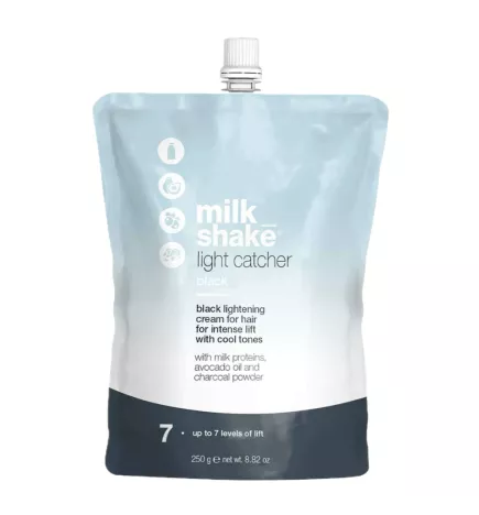 MILK SHAKE - LIGHT CATCHER BLACK (250g) Black hair bleach 7 levels