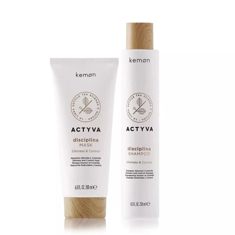 KEMON - ACTYVA DISCIPLINA DUO SHAMPOO e MASK (200+250ml) Shampoo e Maschera Setosità e controllo KEMON - ACTYVA DISCIPLINA DUO SHAMPOO e MASK (200+250ml) Shampoo e Maschera Setosità e controllo