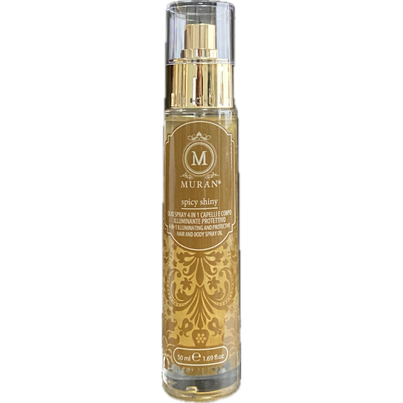 MURAN - SPICY SHINY OIL SPRAY 4 in 1 (50ml) Hair Oil and Body Lighting and Protection