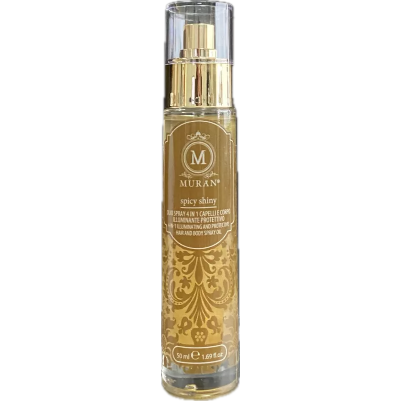 MURAN - SPICY SHINY OIL SPRAY 4 in 1 (50ml) Hair Oil and Body Lighting and Protection MURAN - SPICY SHINY OIL SPRAY 4 in 1 (50ml) Hair Oil and Body Lighting and Protection