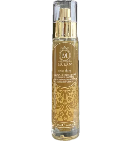 MURAN - SPICY SHINY OIL SPRAY 4 in 1 (50ml) Hair Oil and Body Lighting and Protection