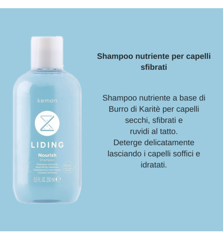 Kemon - Liding Nourish Shampoo (250ml) Nutrient moisturizing shampoo
