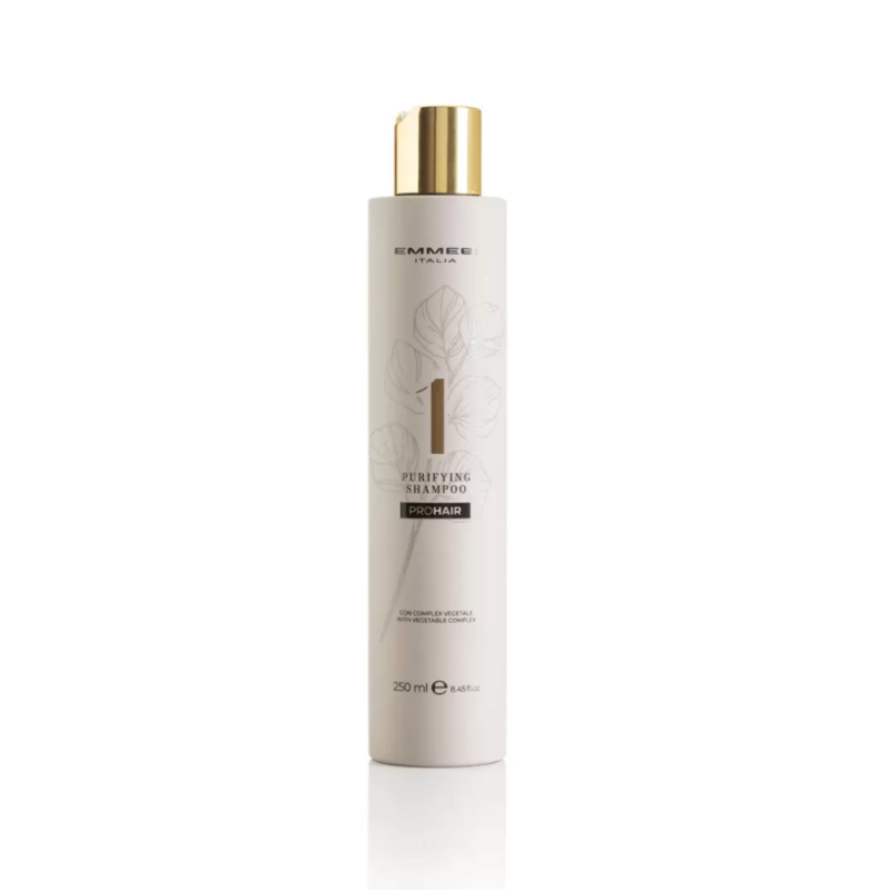 EMMEBI ITALY - ZER035 PRO HAIR - PURIFYING SHAMPOO - pH4.5 (250ml) Sealing shampoo