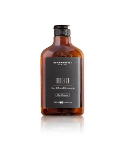 EMMEBI ITALIA - MAN HAIR & BEARD SHAMPOO (300ml) Shampoo barba e capelli